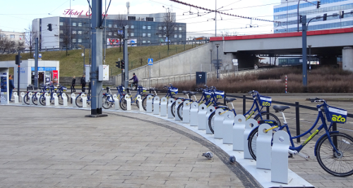 Bicycle sharing in Krakow