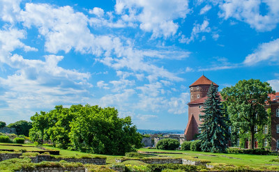 Krakow Wawel gardens