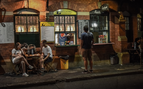 Zapiekanki place in Krakow