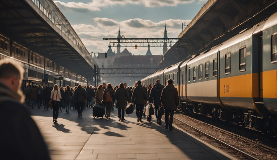 Arriving to Krakow train station