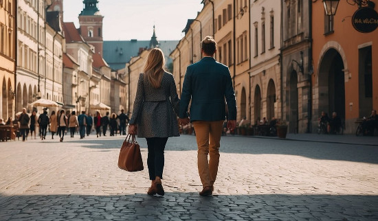 Romantic exploring of Krakow