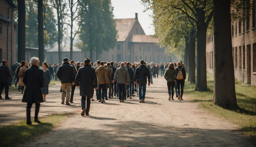 March attractions near Auschwitz