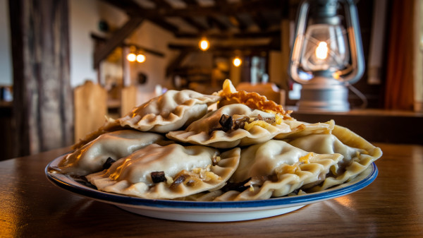 Best weekend restaurant for pierogi in Krakow